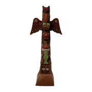 Totems Pole 12” First Nation Art Hand Painted