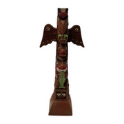 Totems Pole 12” First Nation Art Hand Painted