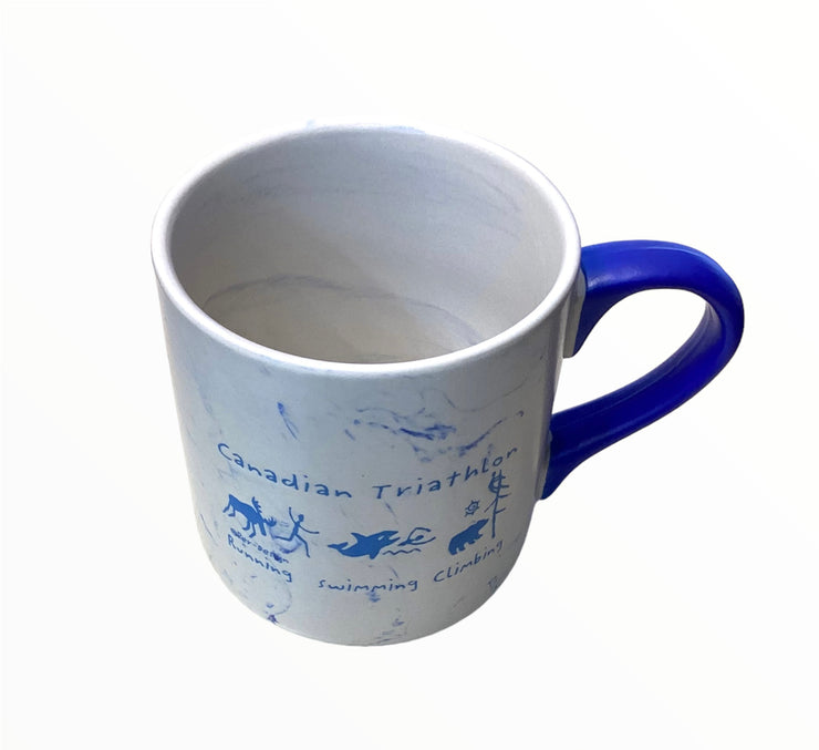 Canadian Triathlon Marble Mug 14oz